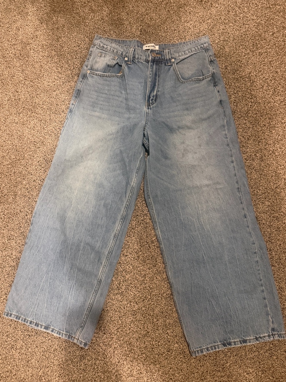 RSQ Light Blue Wide-Leg High-Rise Jeans